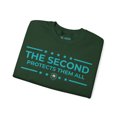 The Second: Protects Them All Iron Belle Defense Unisex Crewneck Sweatshirt