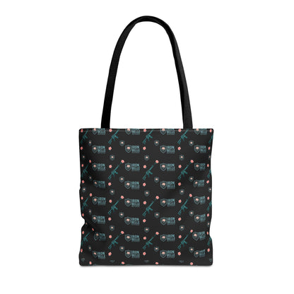 Patterned Iron Belle Defense Tote Bag