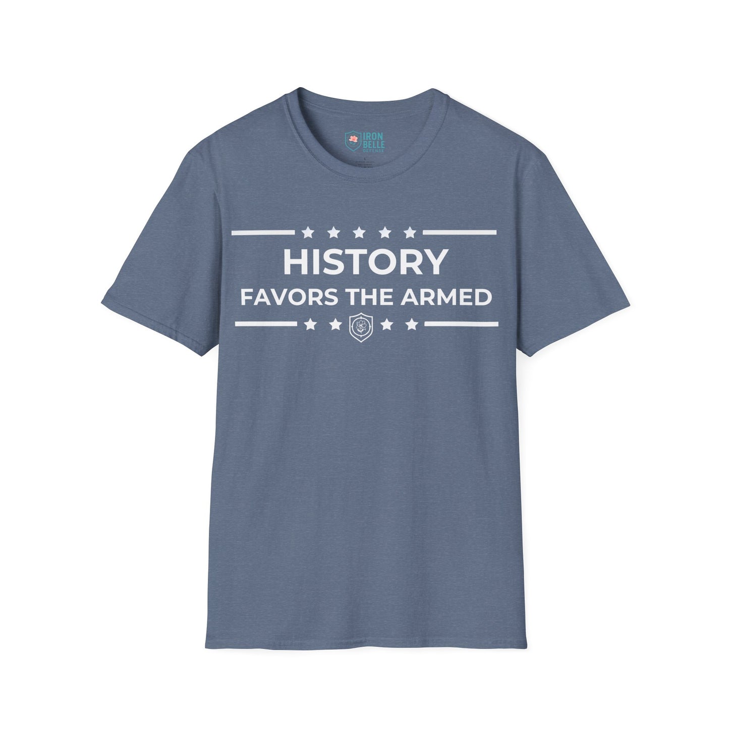 History Favors the Armed Iron Belle Defense Tee