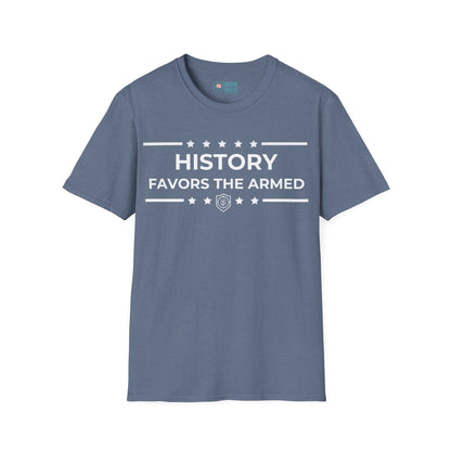 History Favors the Armed Iron Belle Defense Tee
