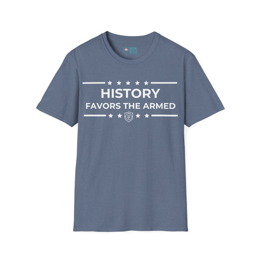 History Favors the Armed Iron Belle Defense Tee