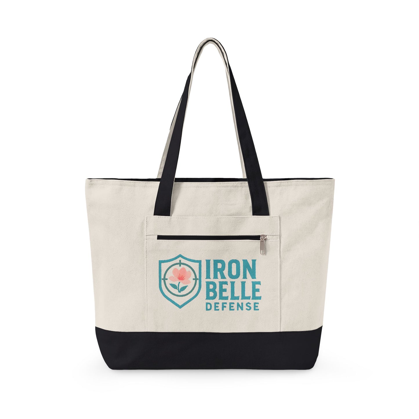 Iron Belle Defense Zippered Canvas Tote