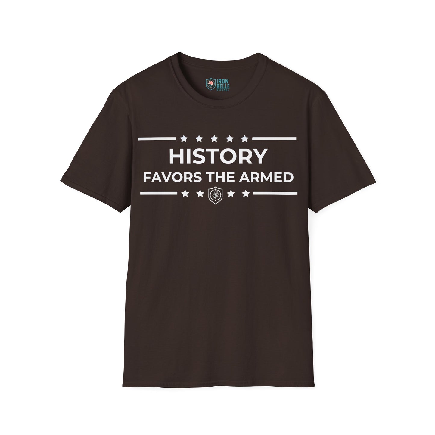 History Favors the Armed Iron Belle Defense Tee