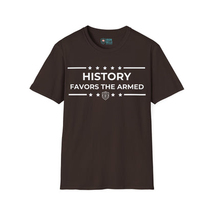 History Favors the Armed Iron Belle Defense Tee