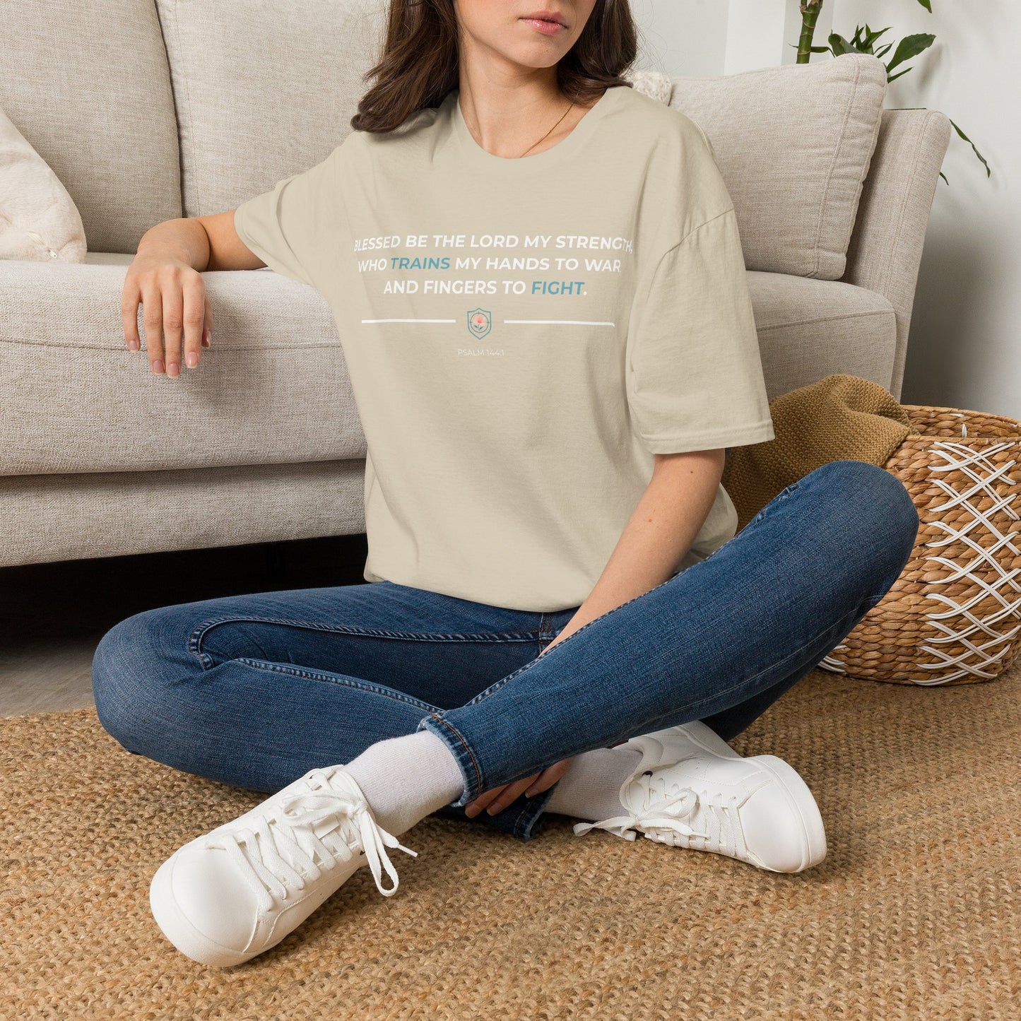 Blessed Be the Lord My Rock Iron Belle Defense Tee