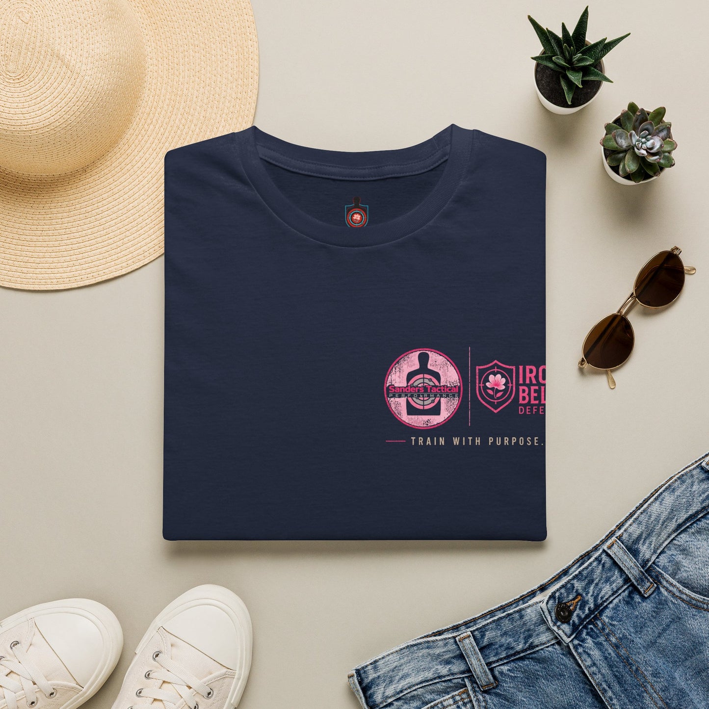 Pink Iron Belle Defense x Sanders Tactical Performance Tee