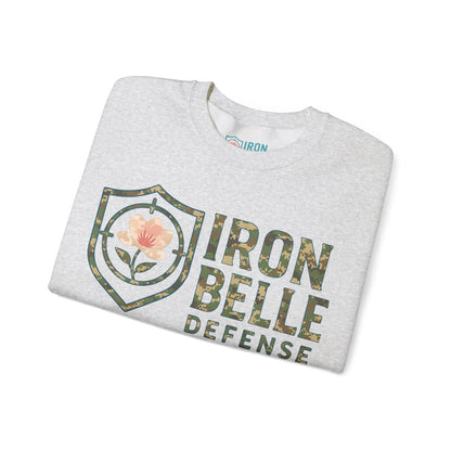 Camo Iron Belle Defense Unisex Crewneck Sweatshirt