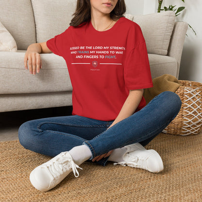 Blessed Be the Lord My Rock Iron Belle Defense Tee
