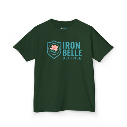 Youth Turquoise Iron Belle Defense Tee