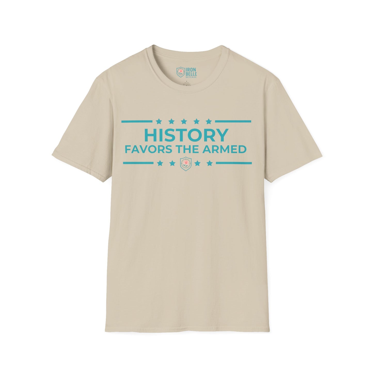 History Favors the Armed Iron Belle Defense Tee