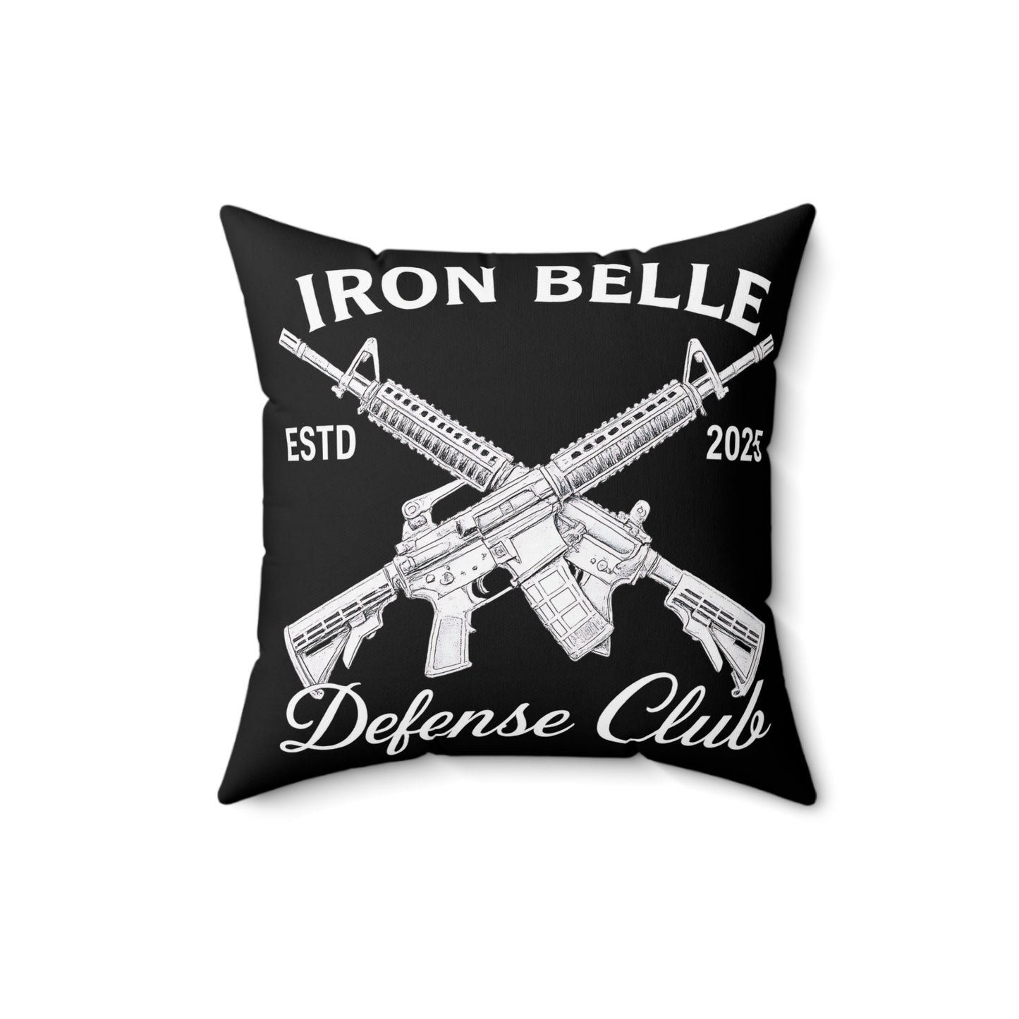 Iron Belle Defense Spun Polyester Square Pillow