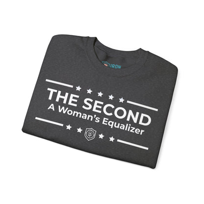 The Second:A Woman’s Equalizer Iron Belle Defense Unisex Crewneck Sweatshirt