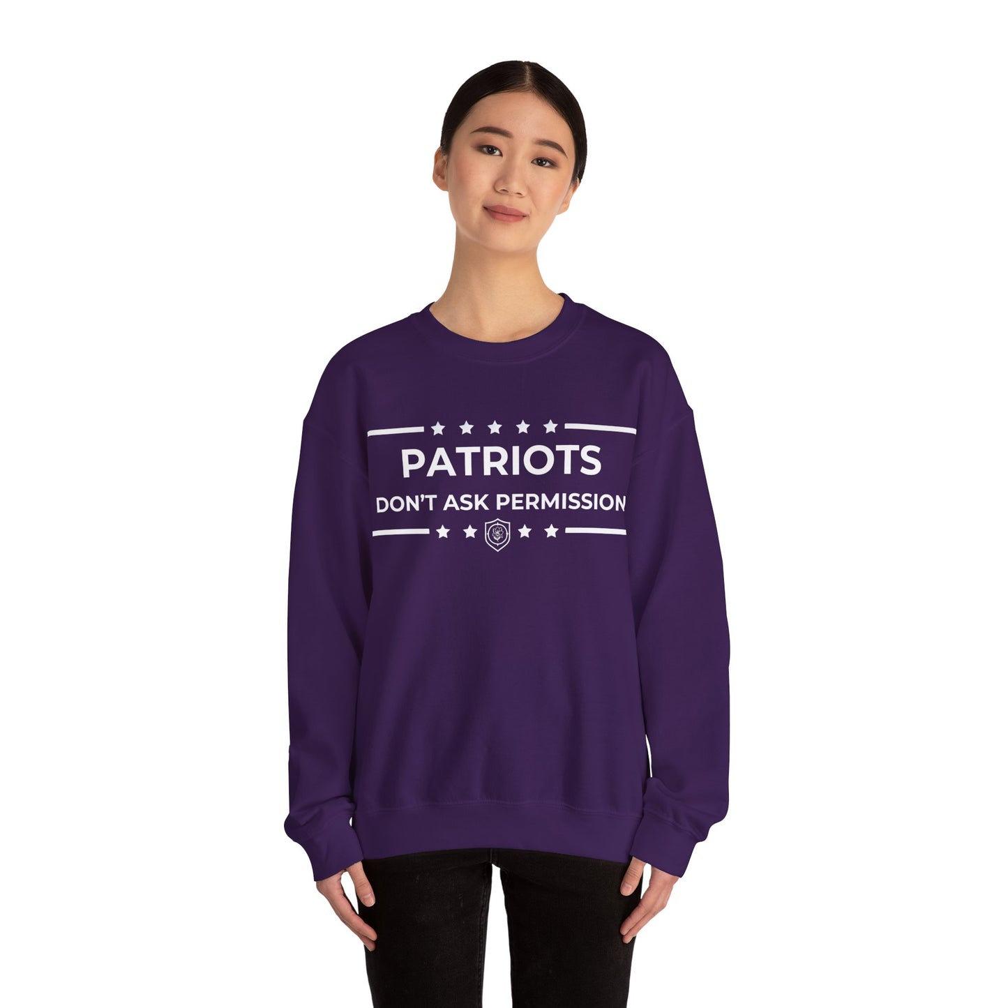 Patriots Don’t Ask Permission Iron Belle Defense Unisex Crewneck Sweatshirt