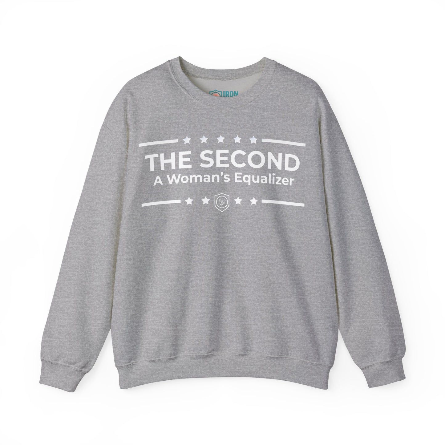 The Second:A Woman’s Equalizer Iron Belle Defense Unisex Crewneck Sweatshirt