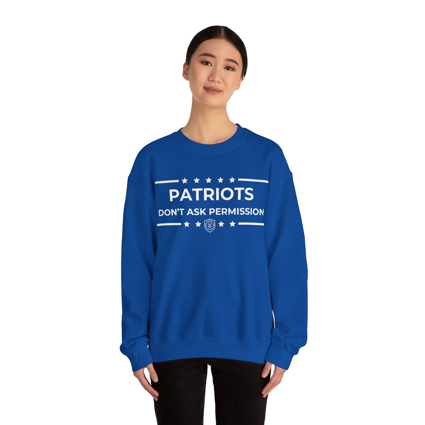 Patriots Don’t Ask Permission Iron Belle Defense Unisex Crewneck Sweatshirt