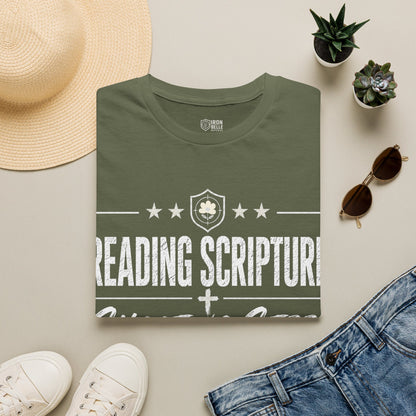 Reading Scripture Shooting Steel Tee
