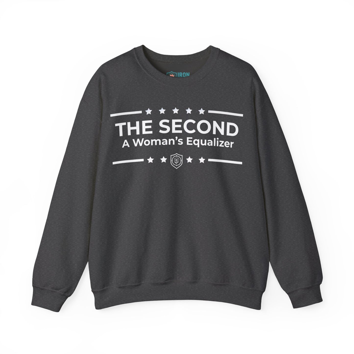 The Second:A Woman’s Equalizer Iron Belle Defense Unisex Crewneck Sweatshirt
