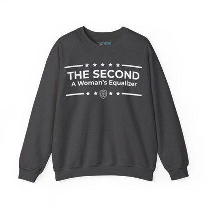 The Second:A Woman’s Equalizer Iron Belle Defense Unisex Crewneck Sweatshirt