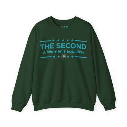 The Second:A Woman’s Equalizer Iron Belle Defense Unisex Crewneck Sweatshirt