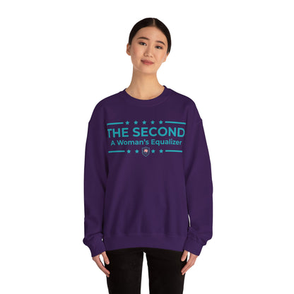The Second:A Woman’s Equalizer Iron Belle Defense Unisex Crewneck Sweatshirt