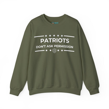 Patriots Don’t Ask Permission Iron Belle Defense Unisex Crewneck Sweatshirt