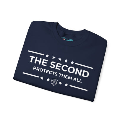 The Second: Protects Them All Iron Belle Defense Unisex Crewneck Sweatshirt