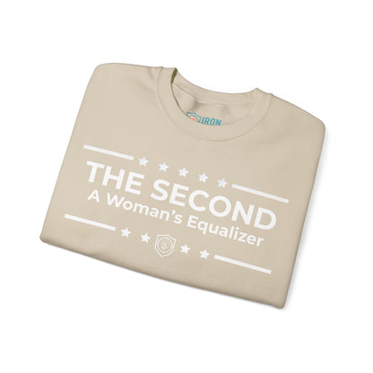 The Second:A Woman’s Equalizer Iron Belle Defense Unisex Crewneck Sweatshirt