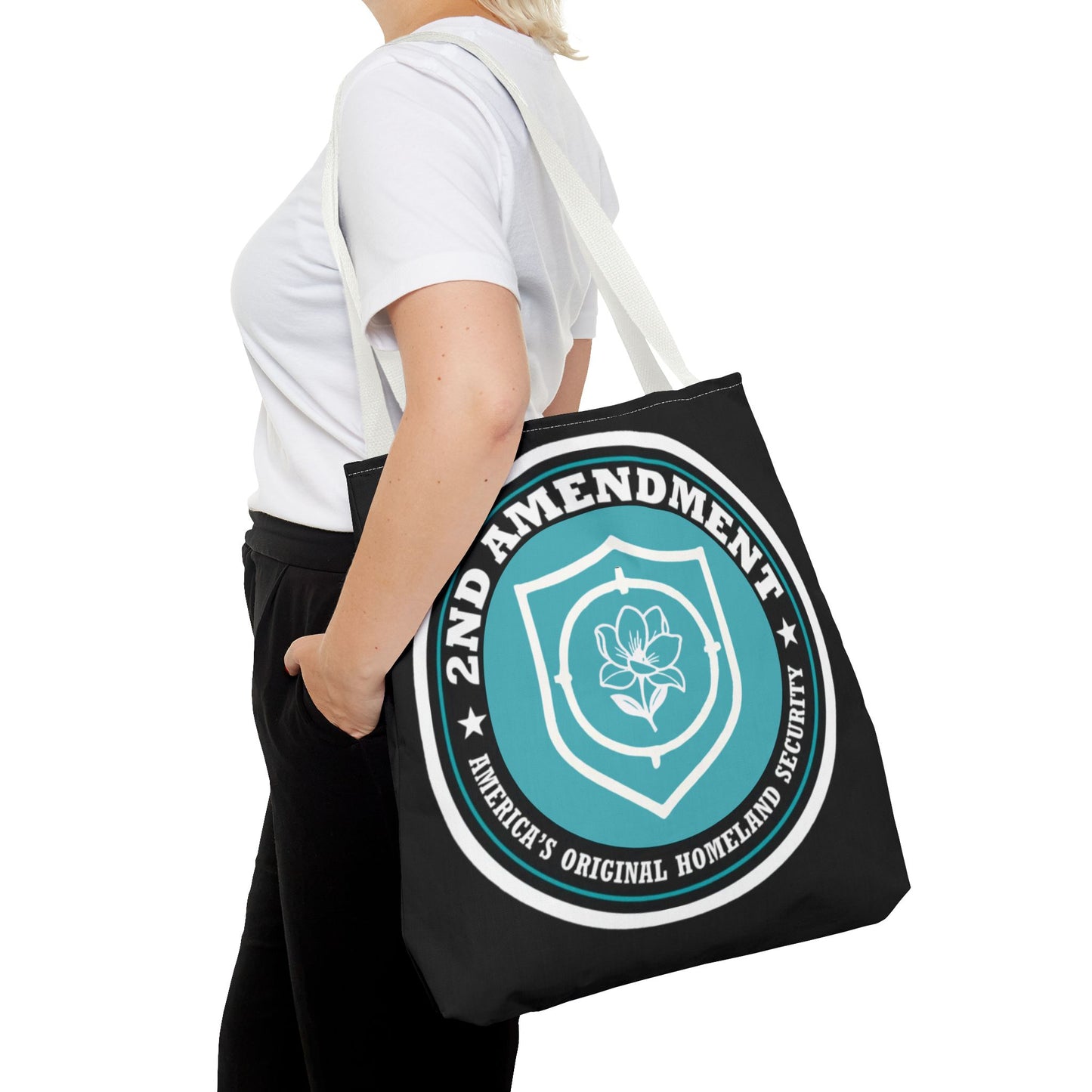 2nd Amendment Shield Tote Bag — America’s Original Homeland Security Cotton Tote