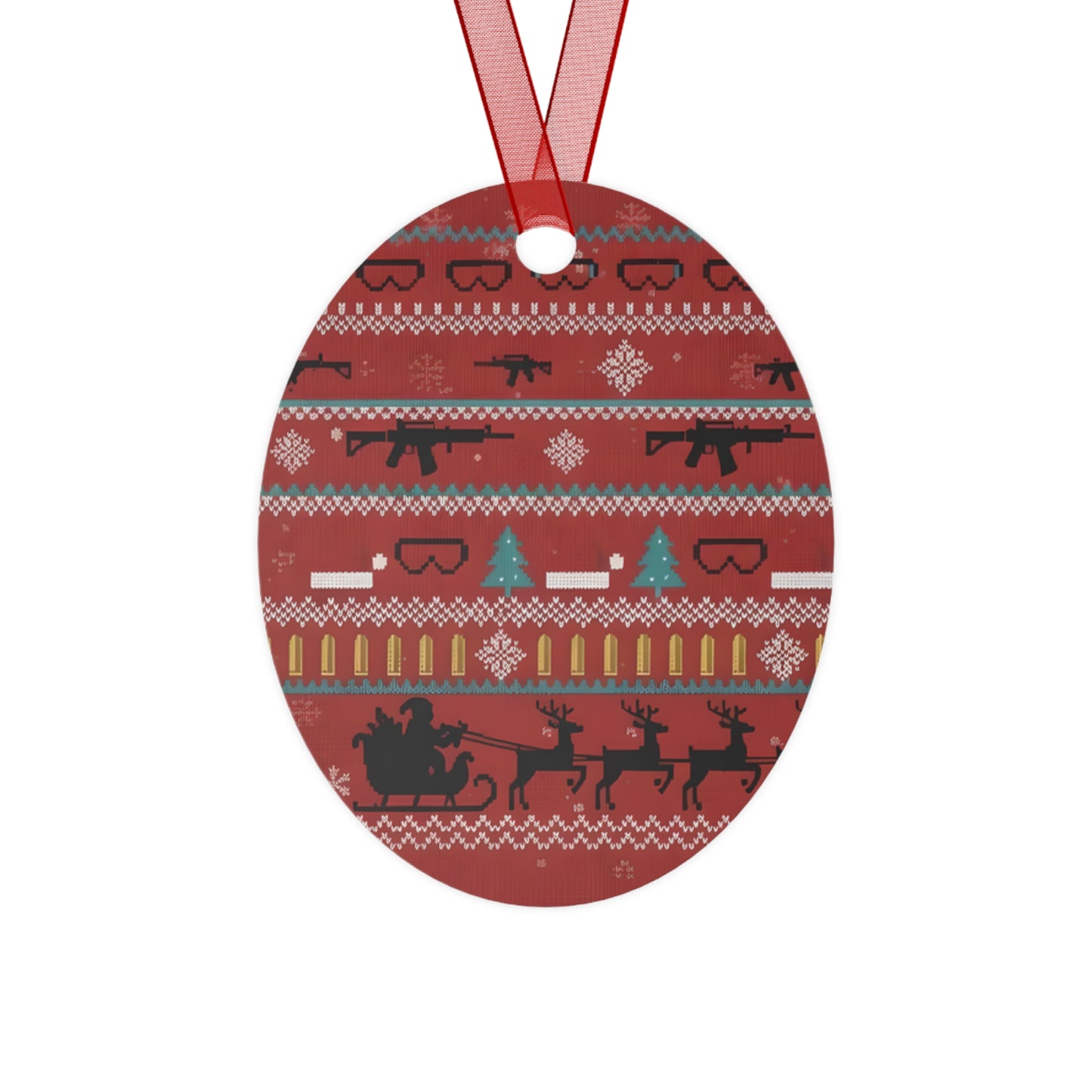 Iron Belle Defense Metal Ornament