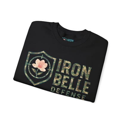 Camo Iron Belle Defense Unisex Crewneck Sweatshirt