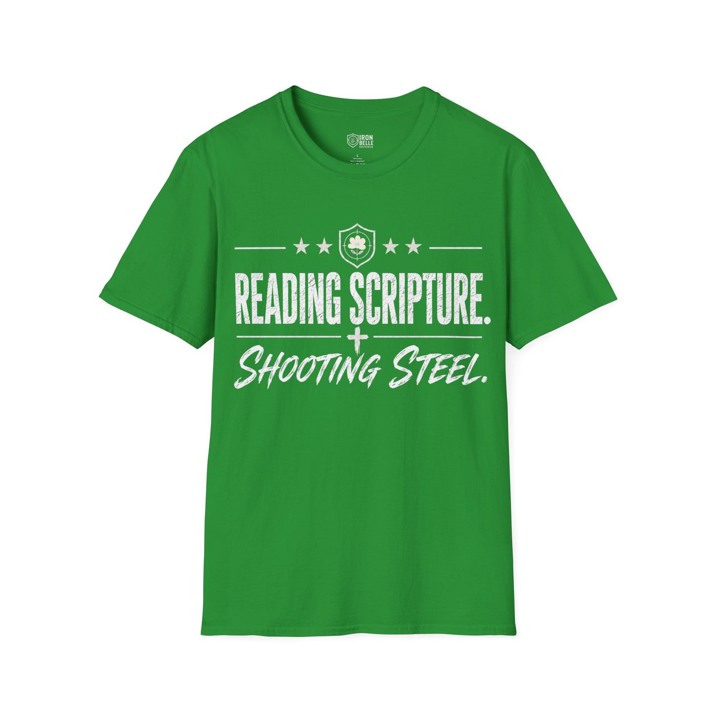 Reading Scripture Shooting Steel Tee