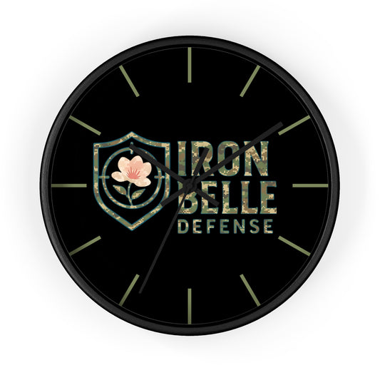 Camo Iron Belle Defense Wall Clock