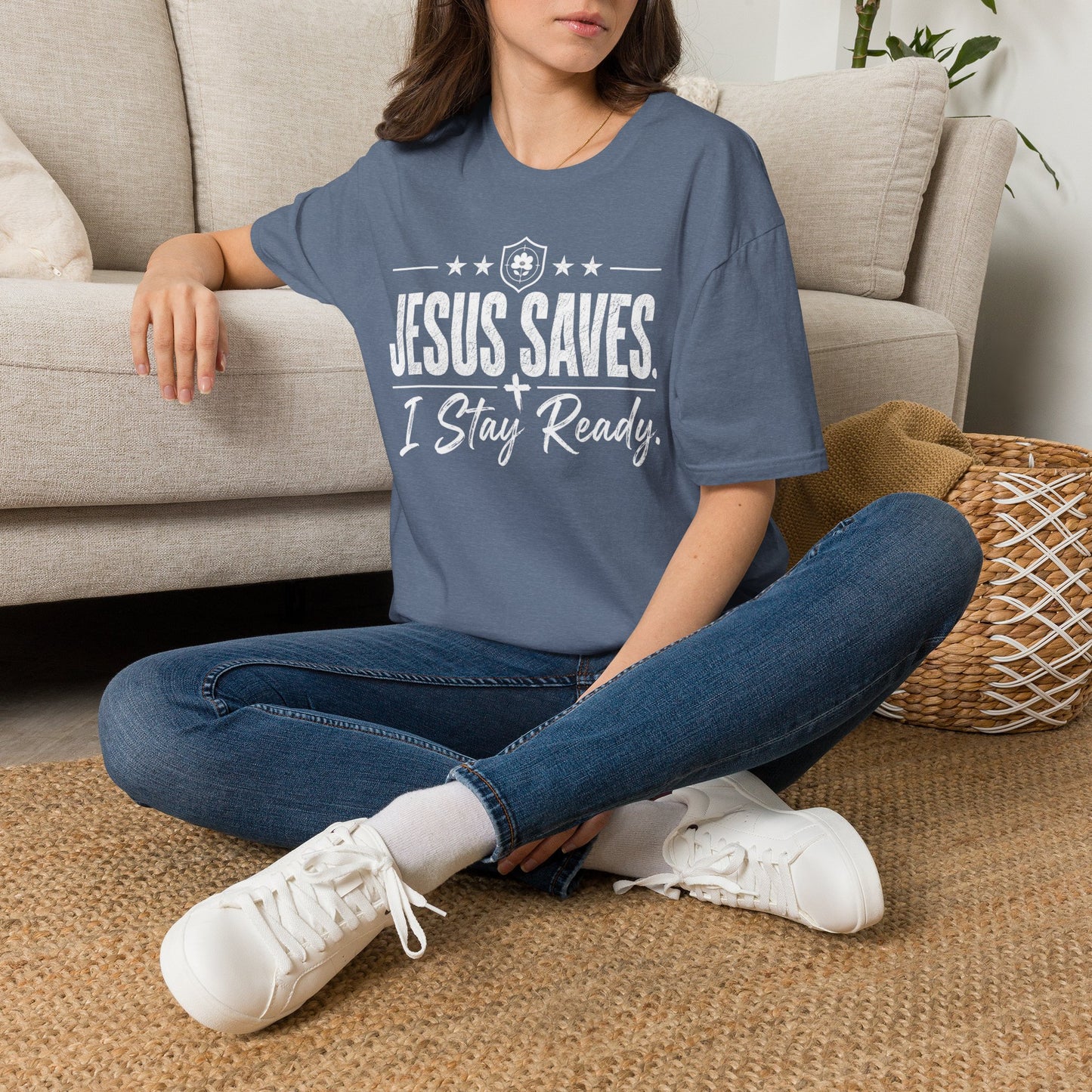 Jesus Saves I Stay Ready Tee