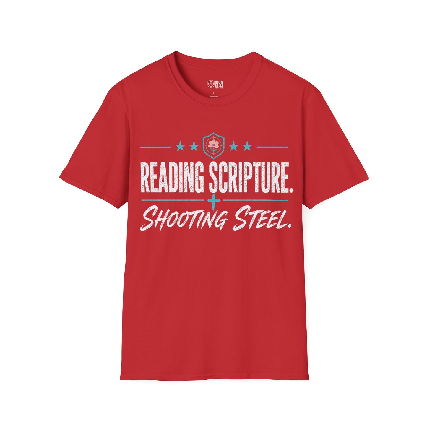 Reading Scripture Shooting Steel Tee