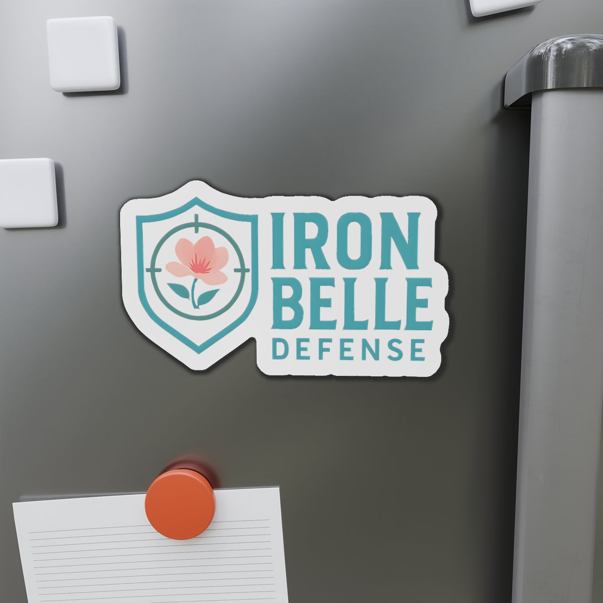 Iron Belle Defense Die-Cut Magnets