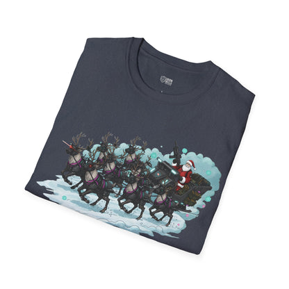 Santa & Reindeer Christmas Graphic Tee