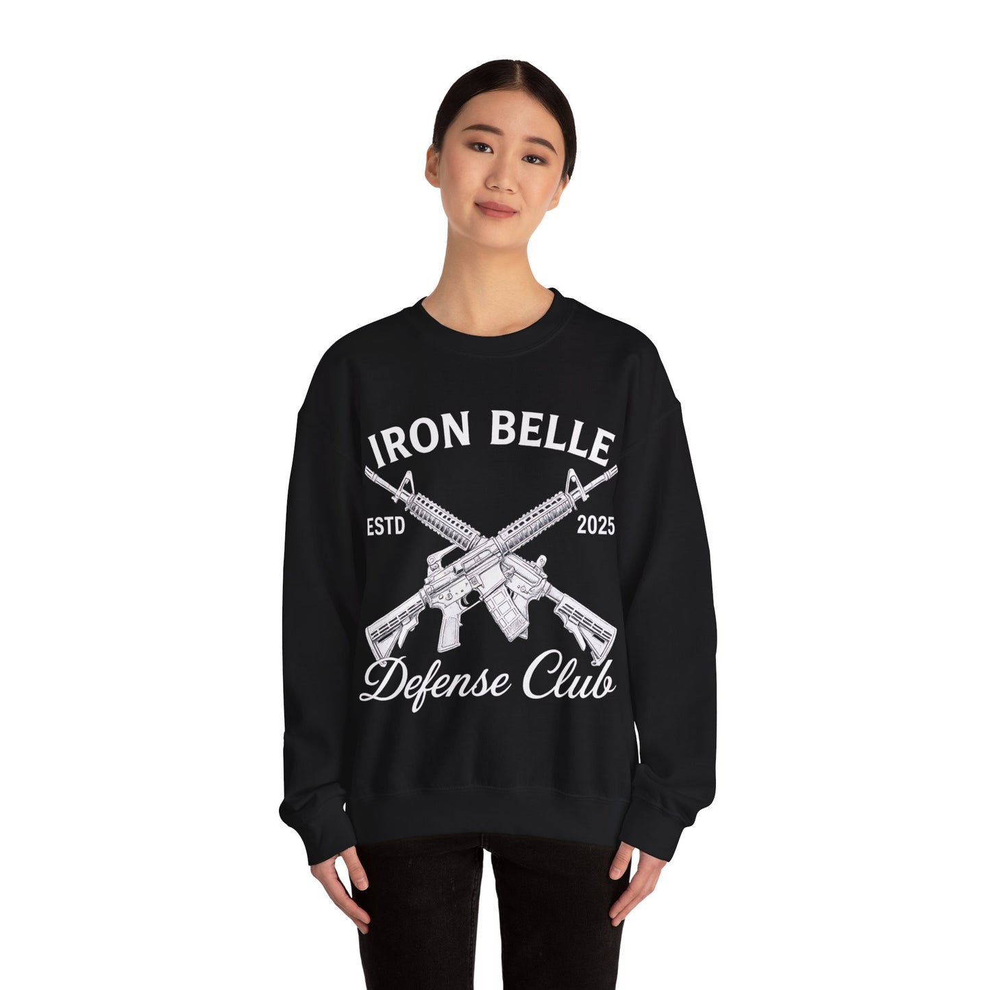 Iron Belle Defense White Crest Unisex Crewneck Sweatshirt