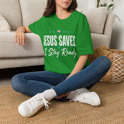 Jesus Saves I Stay Ready Tee