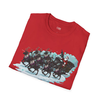 Santa & Reindeer Christmas Graphic Tee