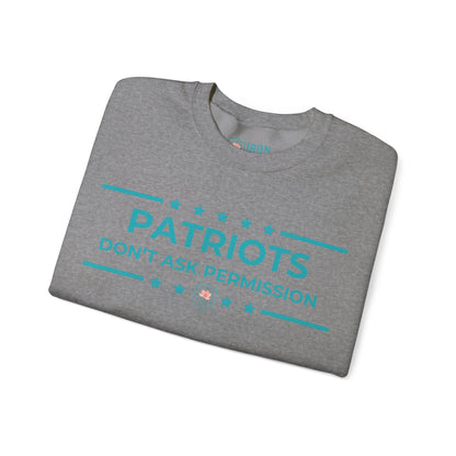 Patriots Don’t Ask Permission Iron Belle Defense Unisex Crewneck Sweatshirt