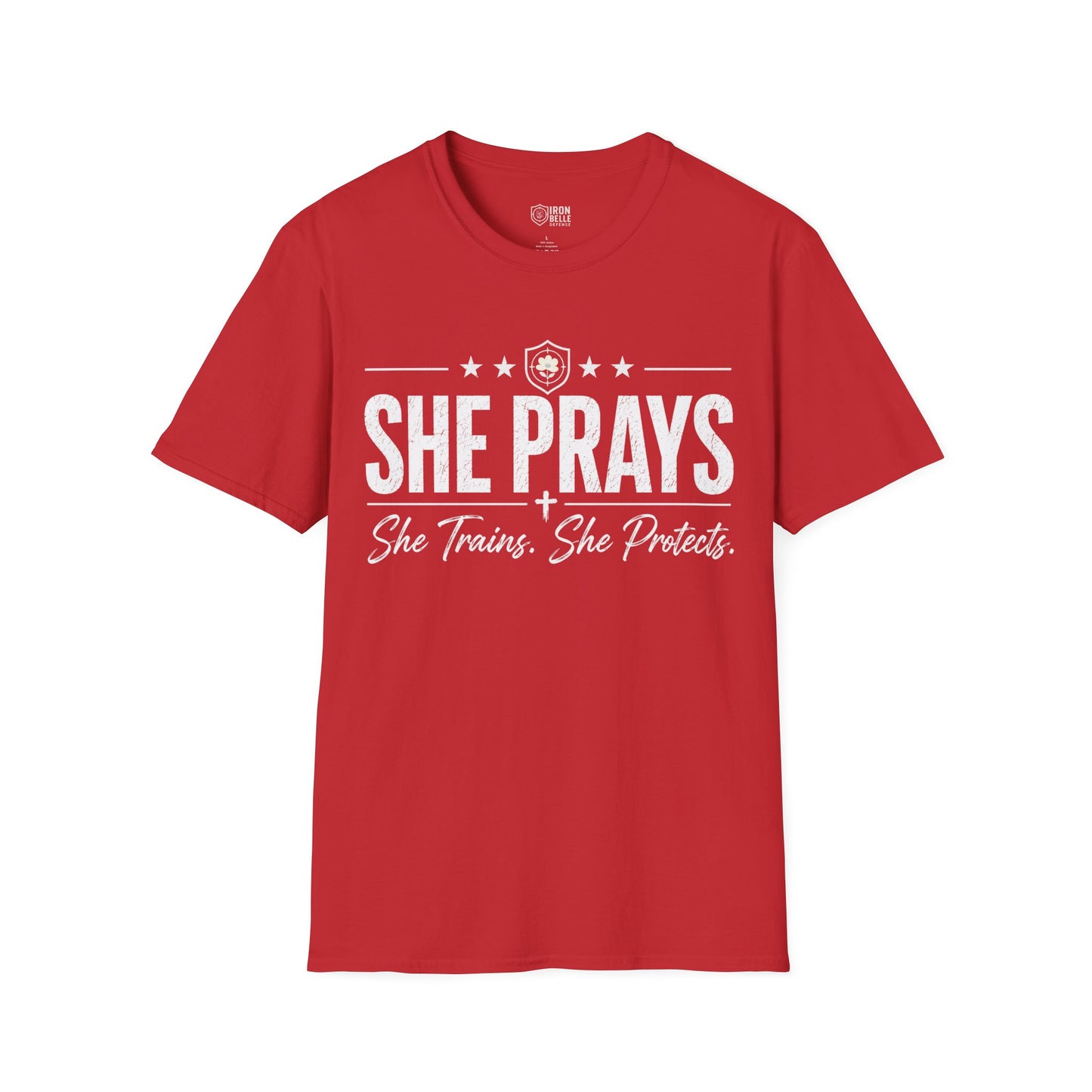 She Prays She Trains She Protects Tee
