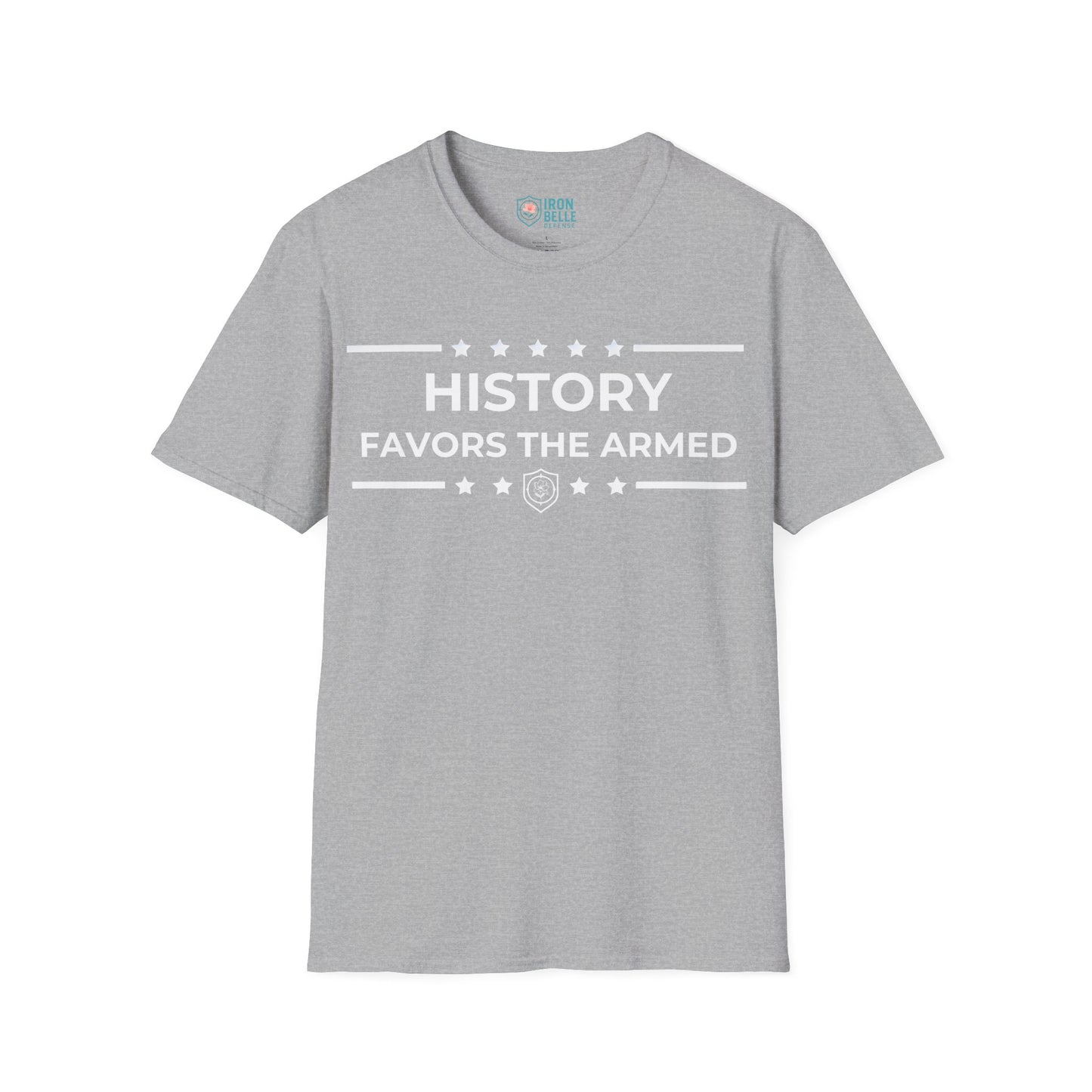 History Favors the Armed Iron Belle Defense Tee