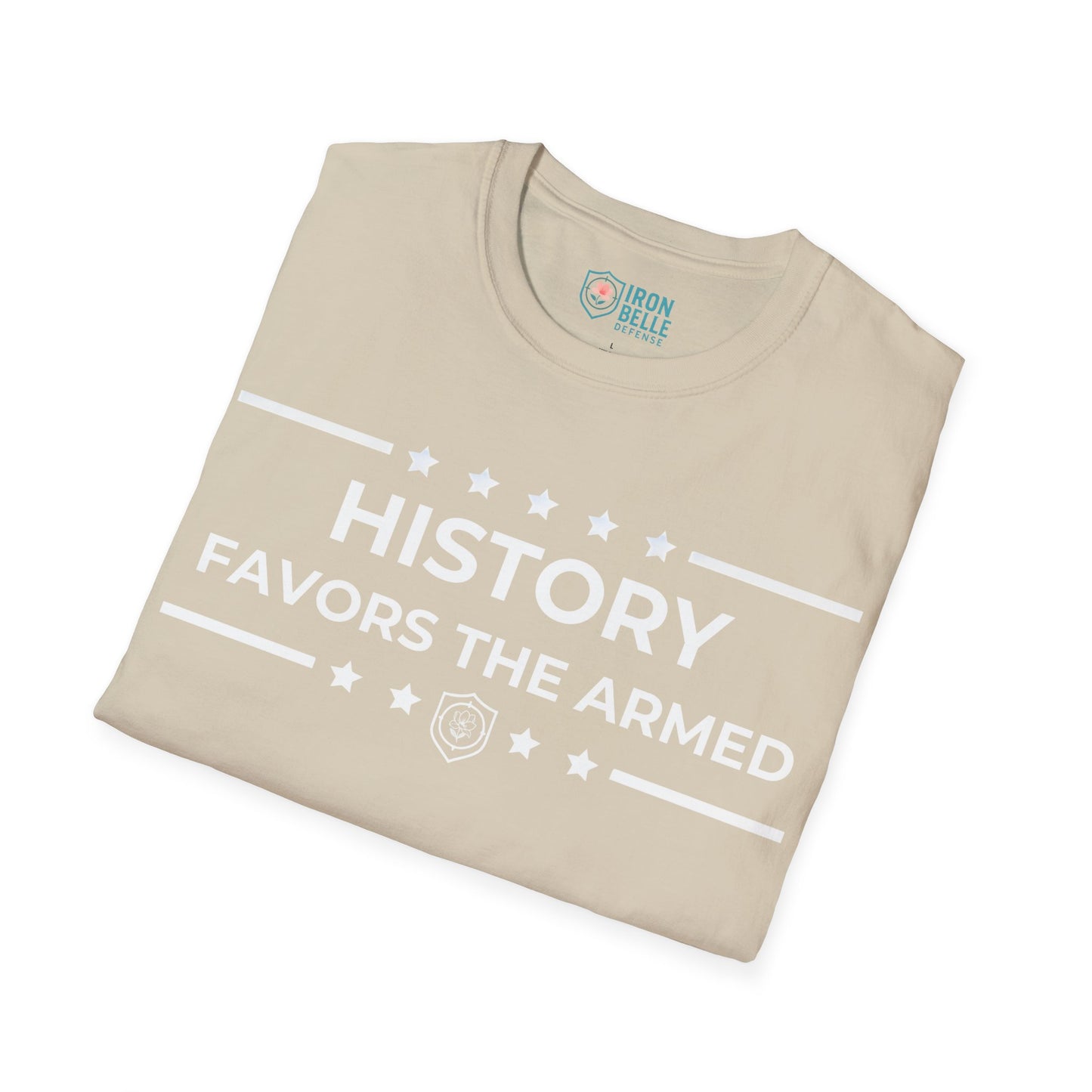 History Favors the Armed Iron Belle Defense Tee