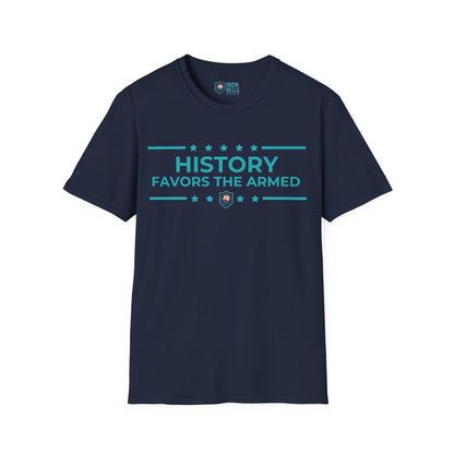 History Favors the Armed Iron Belle Defense Tee