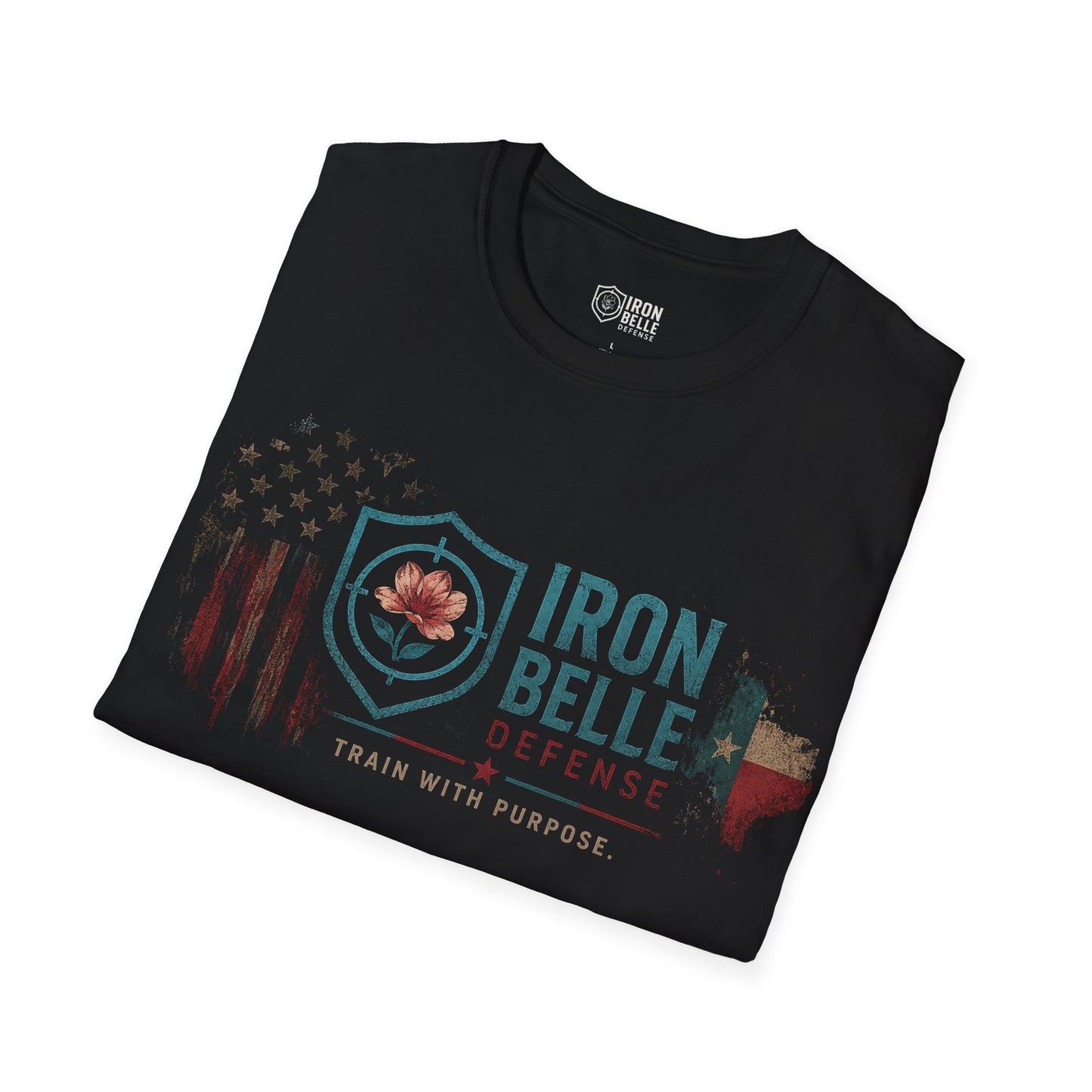 Iron Belle Defense "Train With Purpose" Unisex Softstyle T-Shirt