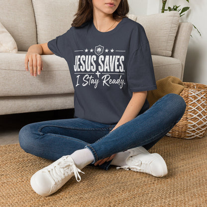 Jesus Saves I Stay Ready Tee