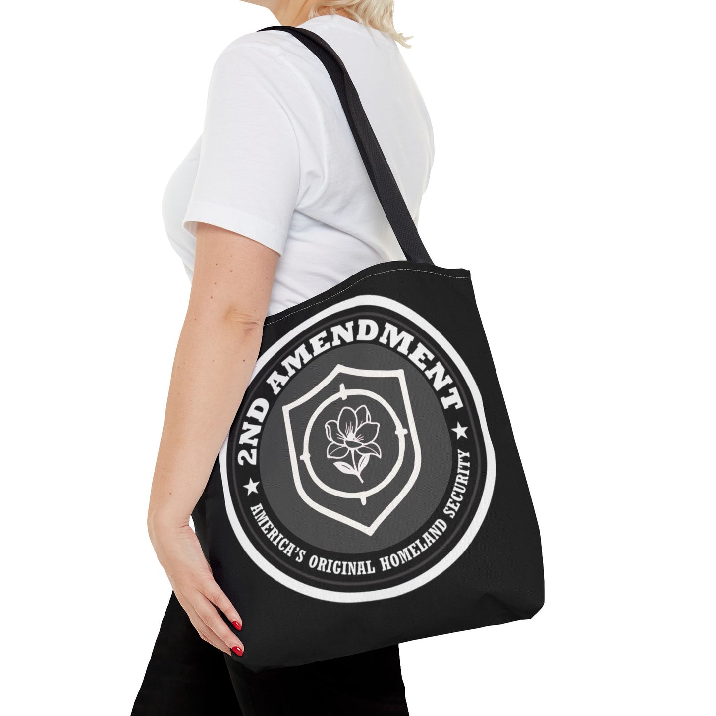 2nd Amendment Shield Tote Bag — America’s Original Homeland Security Cotton Tote