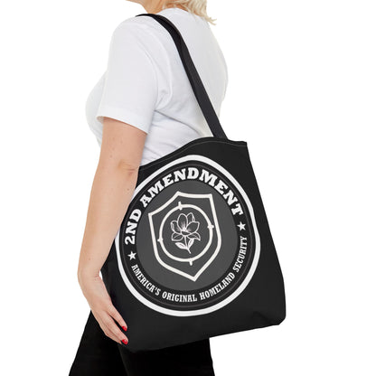 2nd Amendment Shield Tote Bag — America’s Original Homeland Security Cotton Tote