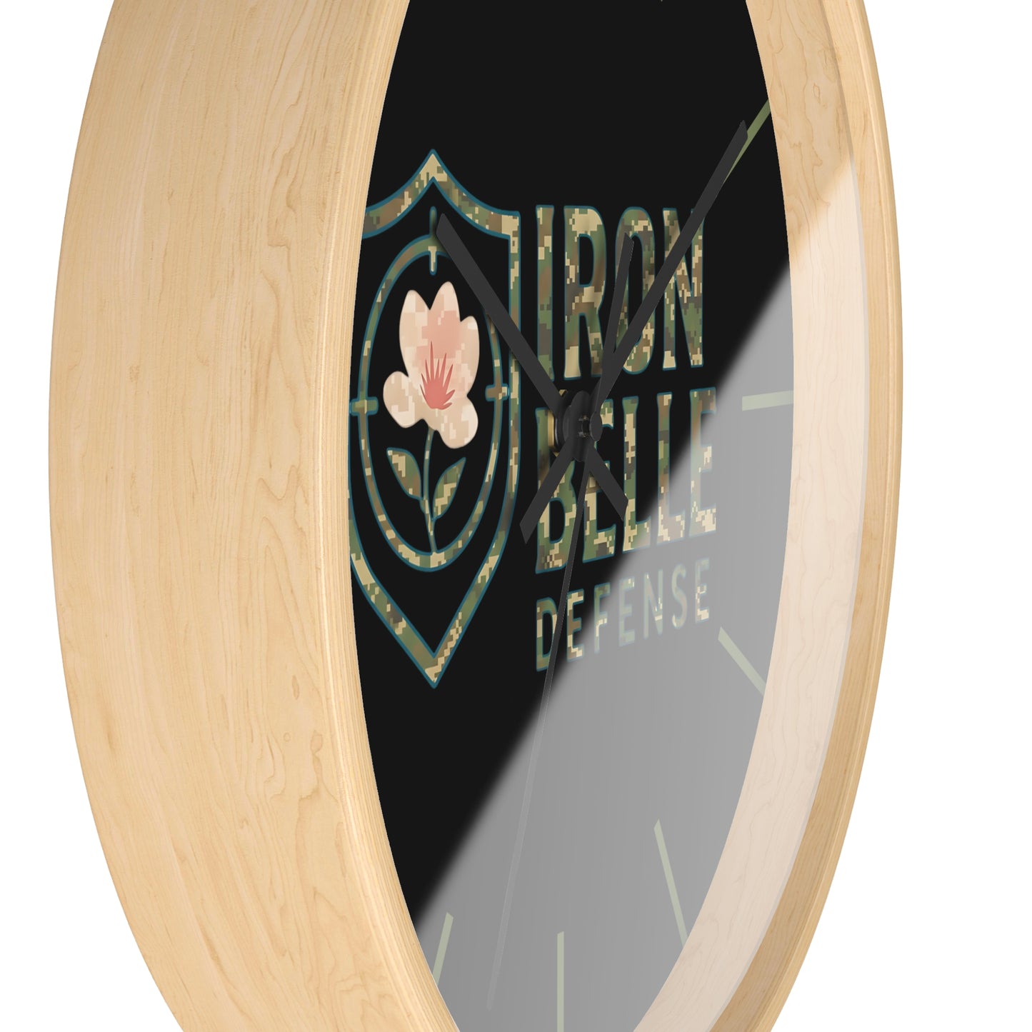 Camo Iron Belle Defense Wall Clock