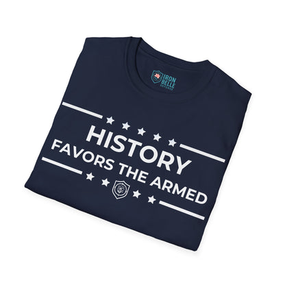 History Favors the Armed Iron Belle Defense Tee